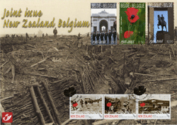 carte souvenir emission commune avec la Nouvelle Z�lande