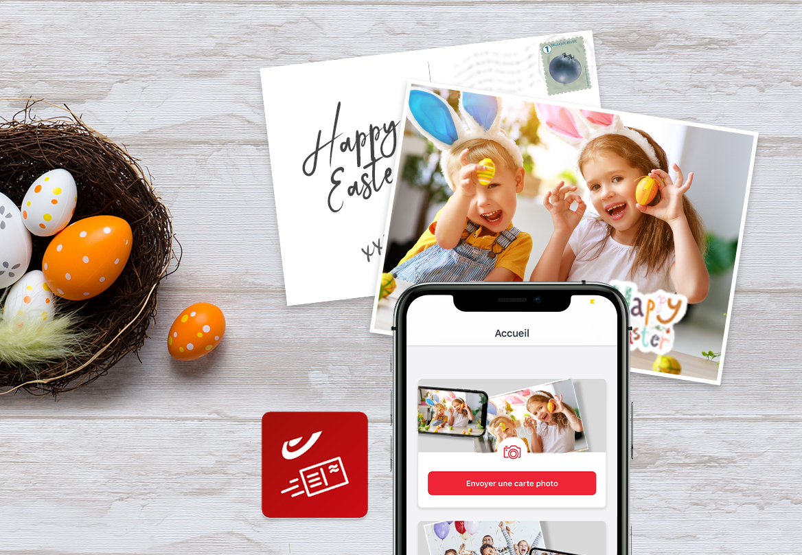 mobile postcard easter