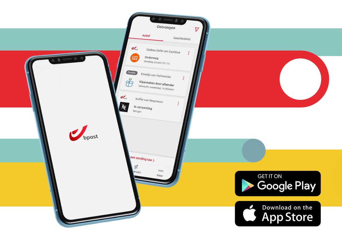 Volg, ontvang, verzend. Alles in 1 app!