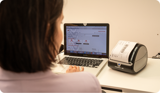 Automated labels directly in your webshop