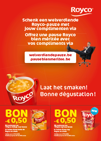 Royco geeft een pauze cadeau