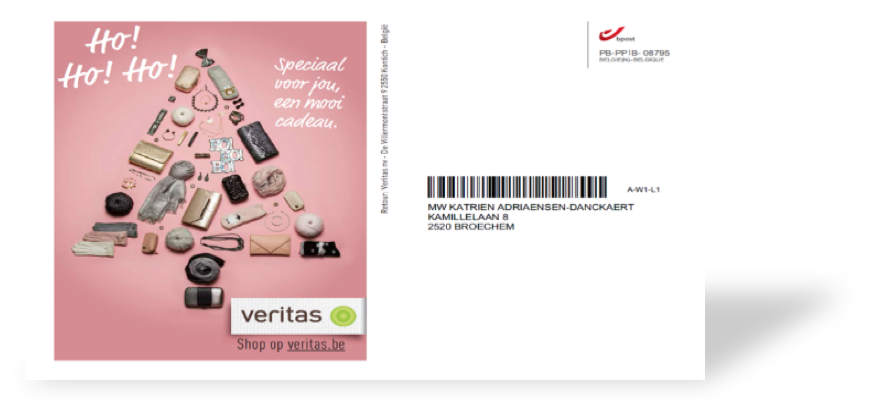 Veritas promoot webshop bij online shopper