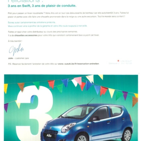 suzuki alto 3 ans