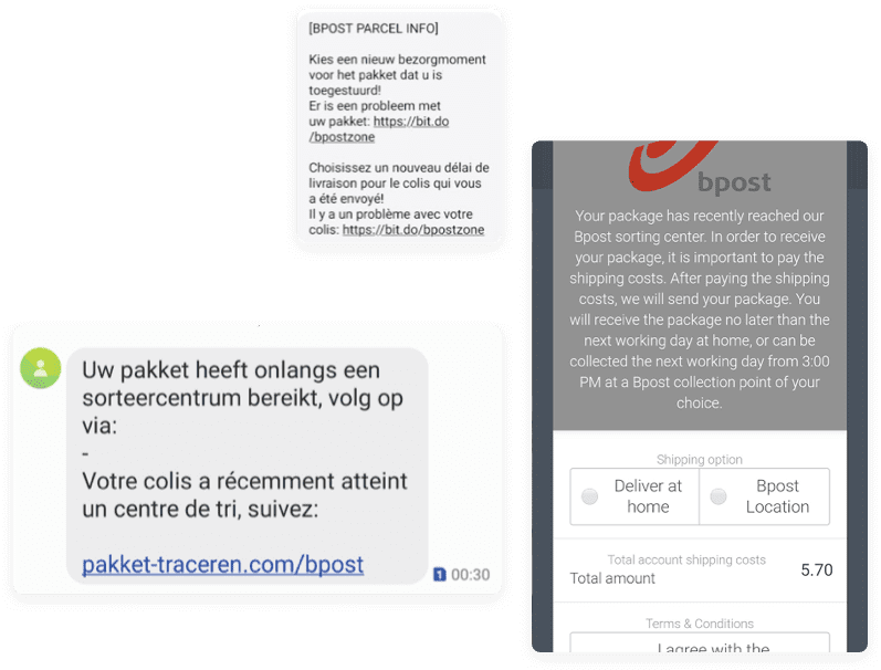 Exemples de phishing